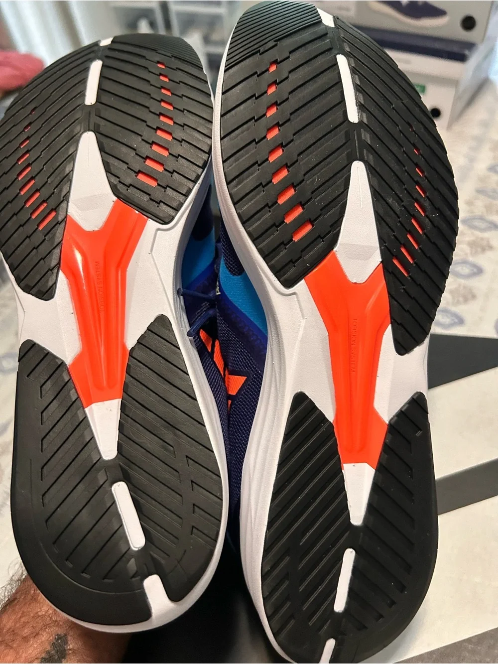 adidas adizero Men's Running Shoes - Navy/Blue/Red